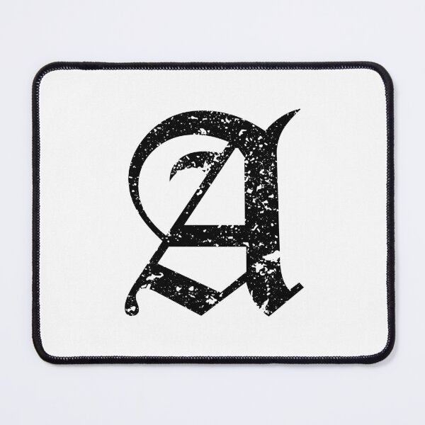 Item preview, Capital Letter A - Eroded / Distressed Gothic Blackletter Script / Old English Font (Black) designed and sold by STUDIO-72.