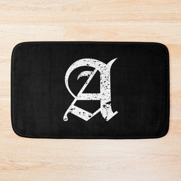 Item preview, Capital Letter A - Eroded / Distressed Gothic Blackletter Script / Old English Font (White) designed and sold by STUDIO-72.
