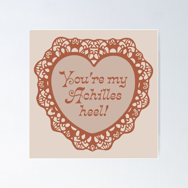 Item preview, 'Achilles Heel' Valentine designed and sold by justswemothings.