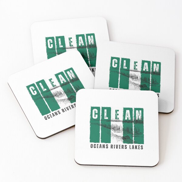 Item preview, Clean Oceans Rivers Lakes - Support Environmental Conservation Saying | designed and sold by Lotta Luxxa Lifestyle.