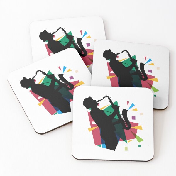 Item preview, Vibrant Saxophone Player Silhouette designed and sold by PURNOMATRA.