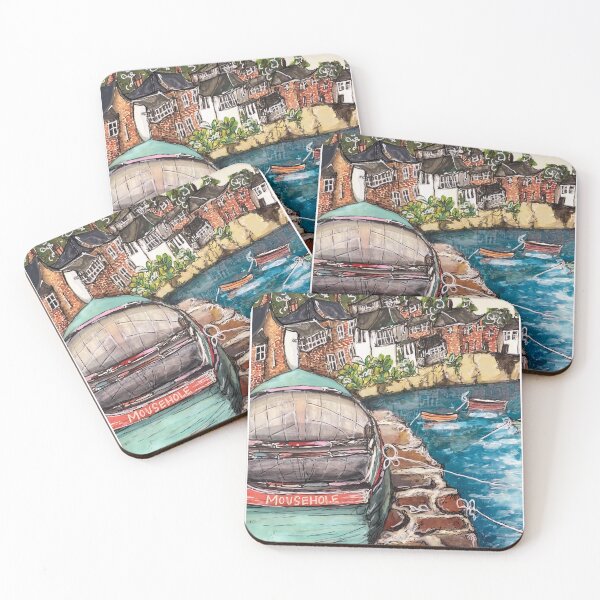 Item preview, Mousehole Harbour, Cornwall Print designed and sold by MelissaJamesIll.