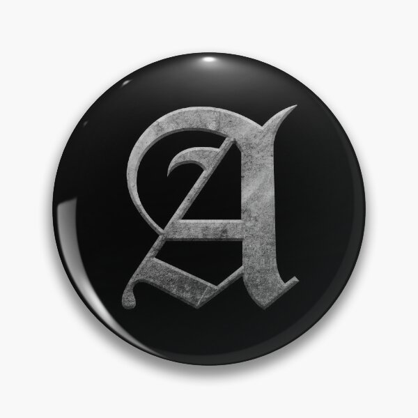 Item preview, Capital Letter A - Worn Stone Effect Gothic Blackletter Script / Old English Font designed and sold by STUDIO-72.