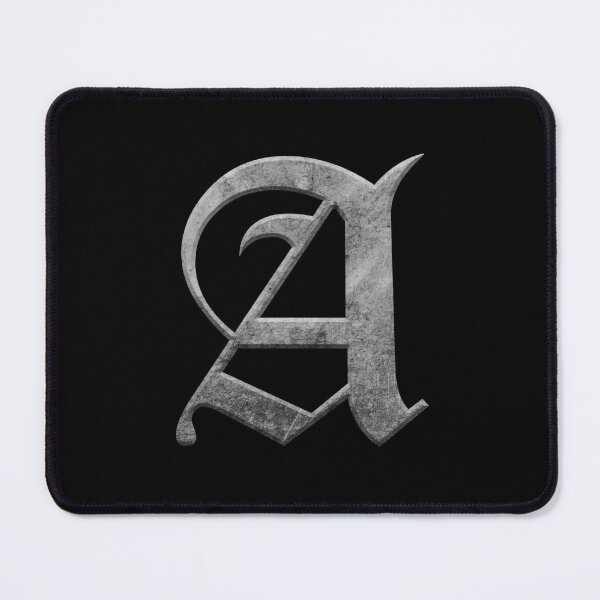 Item preview, Capital Letter A - Worn Stone Effect Gothic Blackletter Script / Old English Font designed and sold by STUDIO-72.