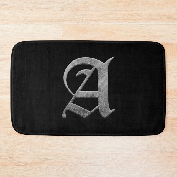 Item preview, Capital Letter A - Worn Stone Effect Gothic Blackletter Script / Old English Font designed and sold by STUDIO-72.