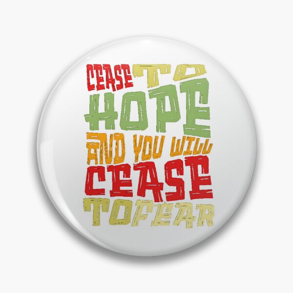 Item preview, Powerful Quote on Hope and Fear Typography Design designed and sold by adlkh.