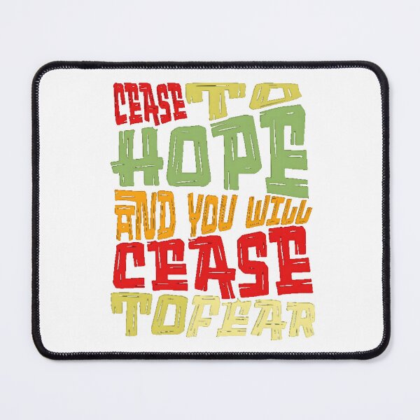 Item preview, Powerful Quote on Hope and Fear Typography Design designed and sold by adlkh.