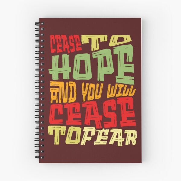 Item preview, Powerful Quote on Hope and Fear Typography Design designed and sold by adlkh.