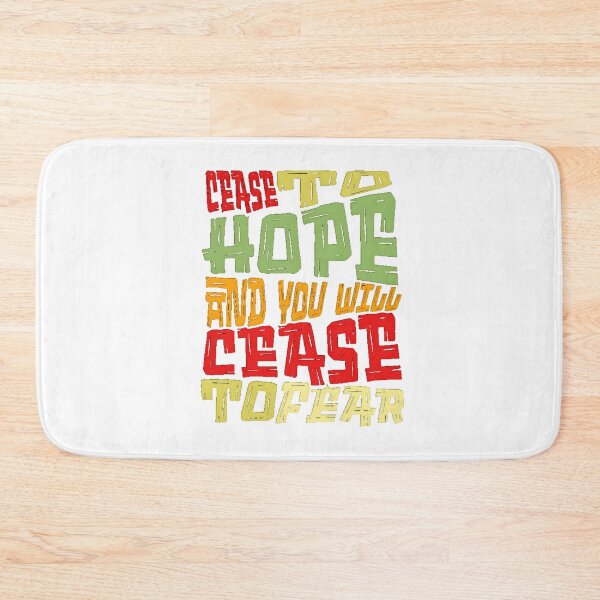 Item preview, Powerful Quote on Hope and Fear Typography Design designed and sold by adlkh.