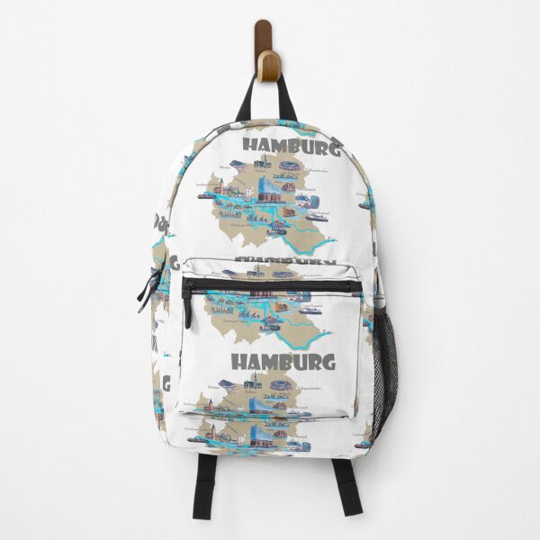 Item preview, Hamburg Highlights Sights Map designed and sold by artshop77.