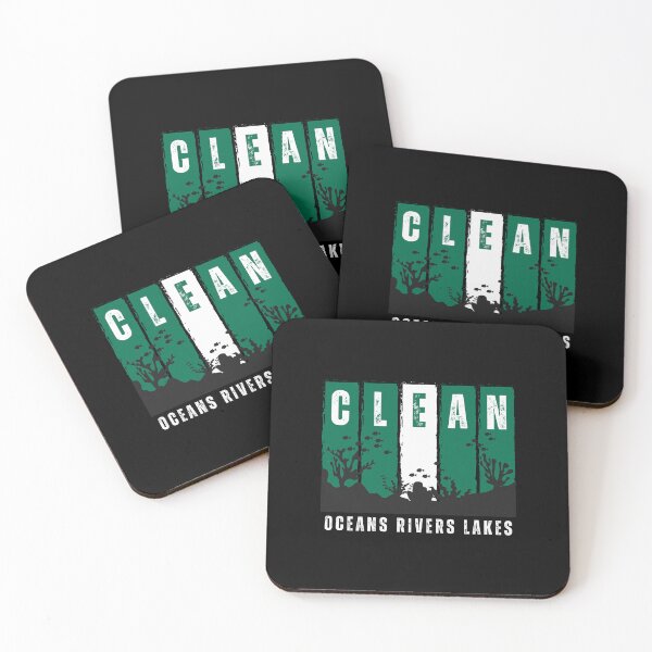 Item preview, Clean Oceans Rivers Lakes - Support Environmental Conservation Saying, Coral Reef | designed and sold by Lotta Luxxa Lifestyle.