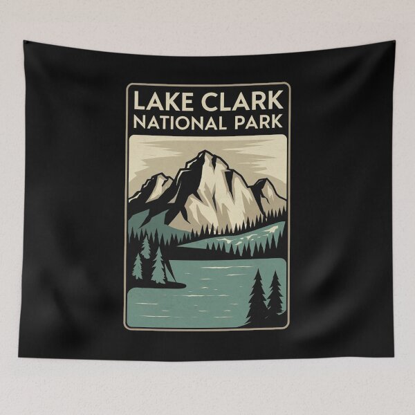 Item preview, Lake Clark National Park - Alaska Mountains  designed and sold by ZAIKY DREAMS.
