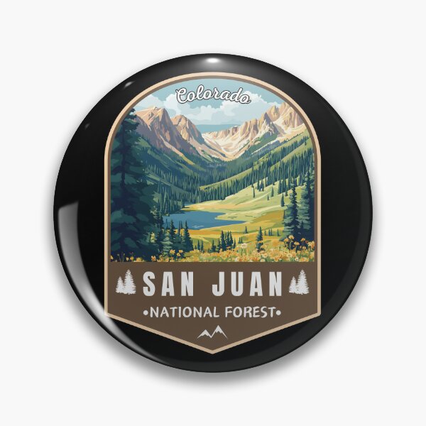 Item preview, San Juan National Forest Colorado USA Travel Art Emblem designed and sold by MaateoDesign.