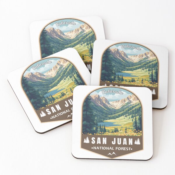 Item preview, San Juan National Forest Colorado USA Travel Art Emblem designed and sold by MaateoDesign.