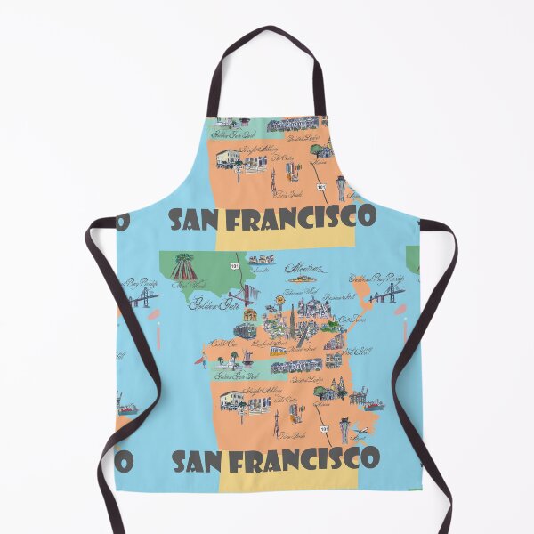Item preview, San Francisco California Highlights Maps designed and sold by artshop77.