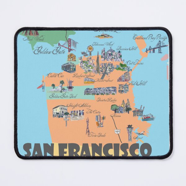 San Francisco California Highlights Maps