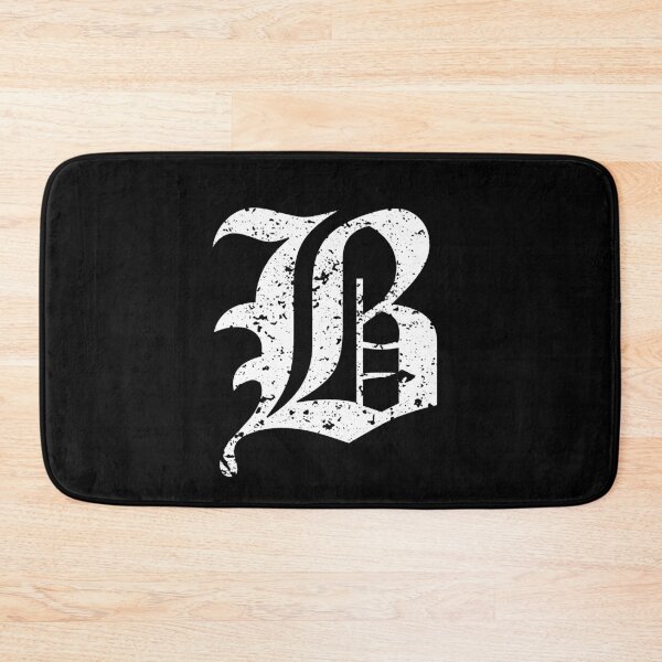 Item preview, Capital Letter B - Eroded / Distressed Gothic Blackletter Script / Old English Font (White) designed and sold by STUDIO-72.
