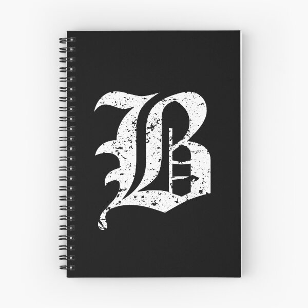 Item preview, Capital Letter B - Eroded / Distressed Gothic Blackletter Script / Old English Font (White) designed and sold by STUDIO-72.