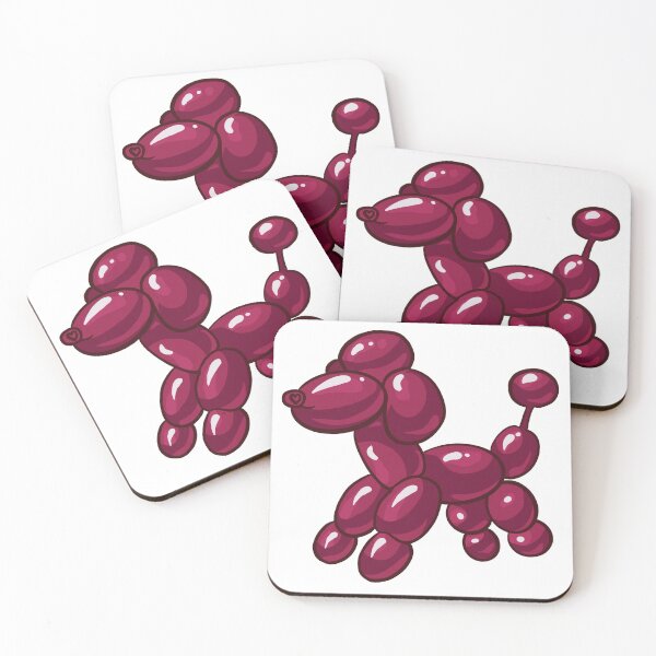 Item preview, Balloon Poodle- Pink  designed and sold by IceCubeMarket.