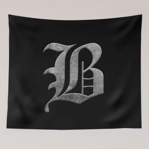 Item preview, Capital Letter B - Worn Stone Effect Gothic Blackletter Script / Old English Font designed and sold by STUDIO-72.