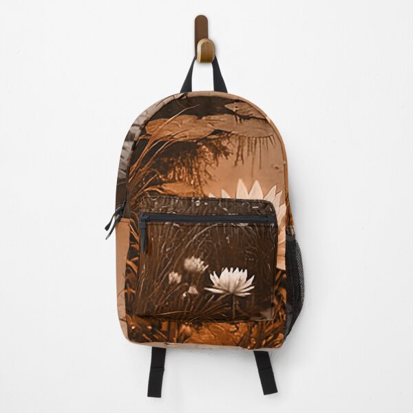 Item preview, White lily blooming in a secret pond designed and sold by D-Illustration.