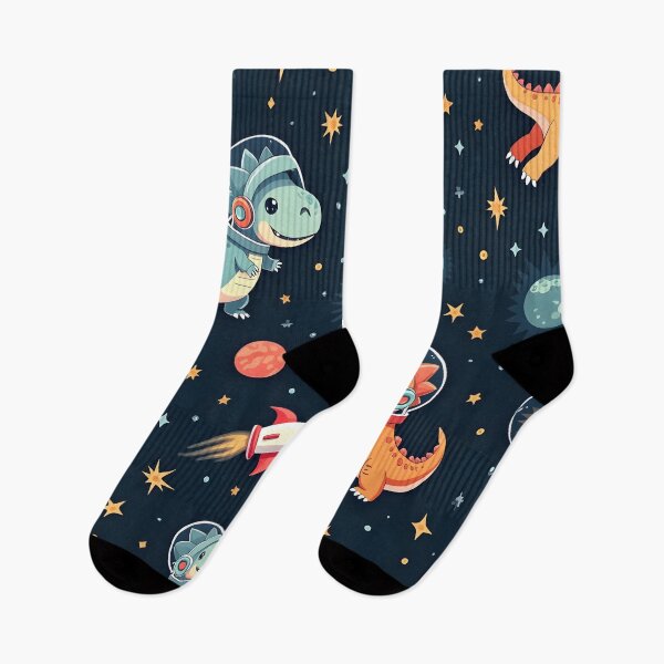 Item preview, Outer Space Dinosaurs Seamless Pattern designed and sold by LoopNLayer.