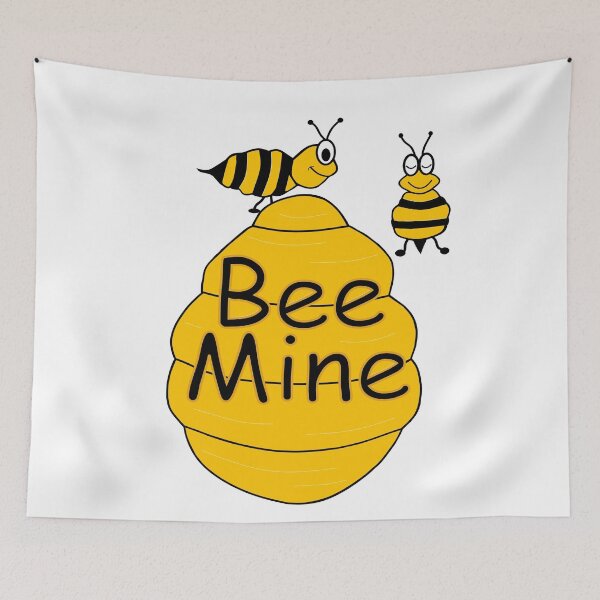 Item preview, Bee Mine Be My Valentine Cute Bees designed and sold by Sartoris Art.