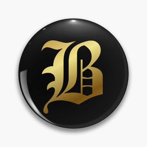Item preview, Capital Letter B - Foil Gold Effect Gothic Blackletter Script / Old English Font designed and sold by STUDIO-72.