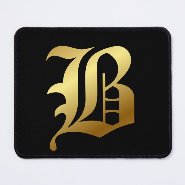 Item preview, Capital Letter B - Foil Gold Effect Gothic Blackletter Script / Old English Font designed and sold by STUDIO-72.
