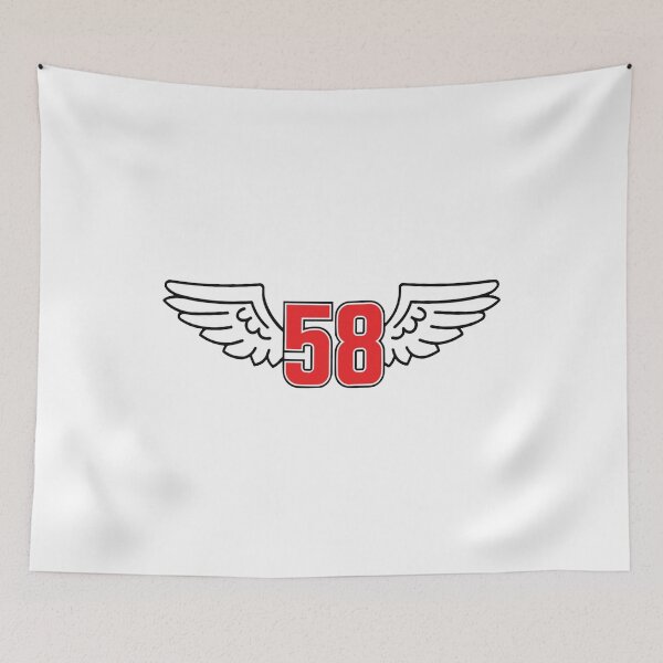 Item preview, Marco Simoncelli Number 58 Angel Wings designed and sold by Nutserichon.