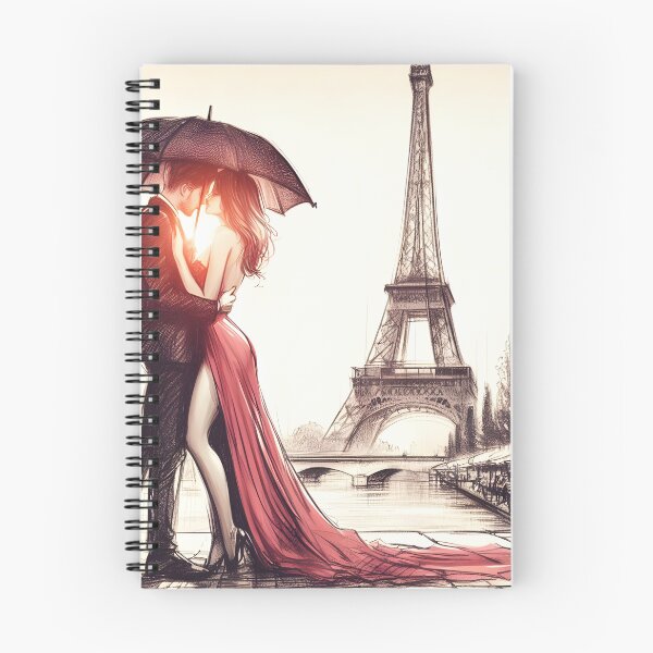 Item preview, Romantic Embrace Under Parisian Skies designed and sold by inkNext.