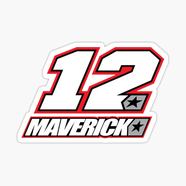 TP MAVERICK VINALES Numero 12 Adesivi / Decalcomanie - 150mm X - Foto 13