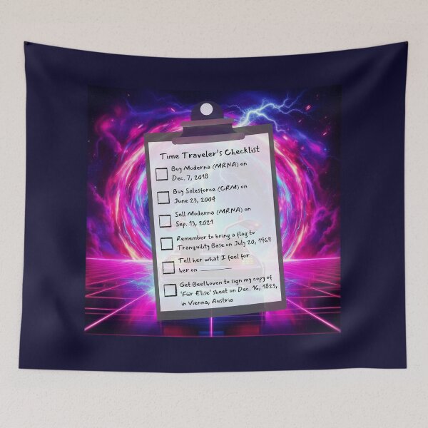 Item preview, Time Travel Checklist IX designed and sold by nature. electrified..