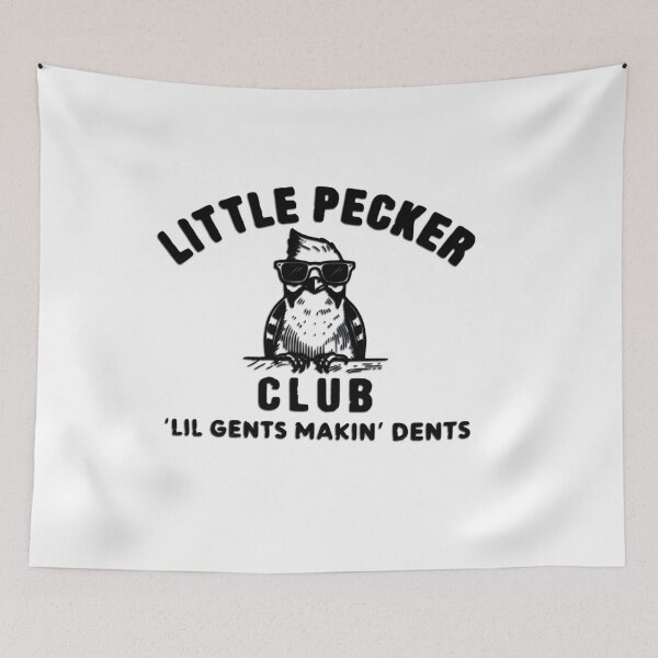 Item preview, Little Pecker Club Lil Gents Making Dents Funny Woodpecker designed and sold by pugshowsfashion.