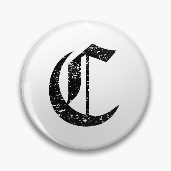 Item preview, Capital Letter C - Eroded / Distressed Gothic Blackletter Script / Old English Font (Black) designed and sold by STUDIO-72.