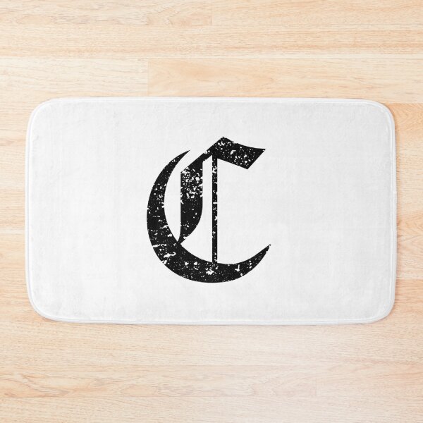 Item preview, Capital Letter C - Eroded / Distressed Gothic Blackletter Script / Old English Font (Black) designed and sold by STUDIO-72.