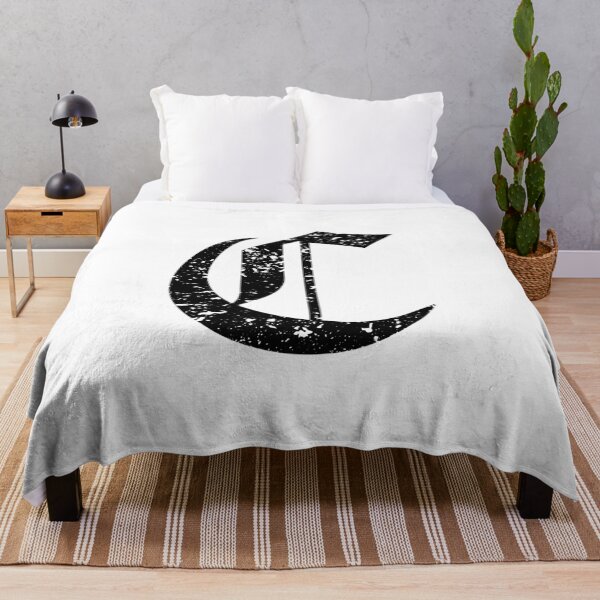 Item preview, Capital Letter C - Eroded / Distressed Gothic Blackletter Script / Old English Font (Black) designed and sold by STUDIO-72.