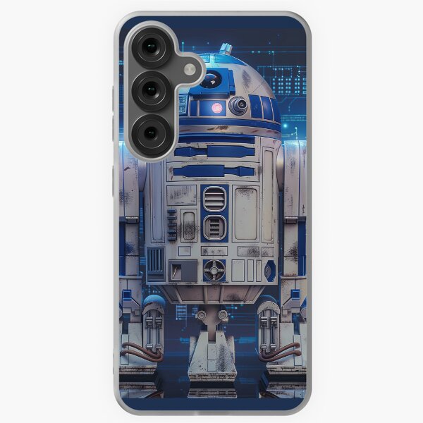 Vista previa del artículo con la obra «Arte de fan de Star Wars del droide R2-D2», diseñado y vendido por SavinMercantile.