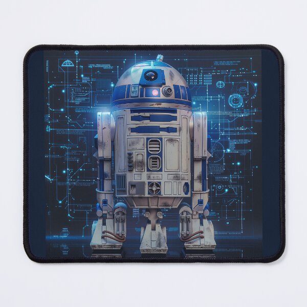 Vista previa del artículo con la obra «Arte de fan de Star Wars del droide R2-D2», diseñado y vendido por SavinMercantile.