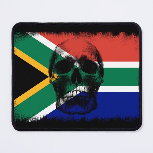 Item preview, SOUTH AFRICA SKULL FLAG NATION RAREART COUNTRY HALLOWEEN #ogirdor designed and sold by ogirdorgraphics.