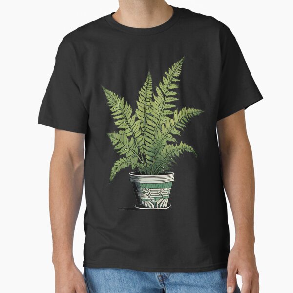 Aperçu de l'œuvre Green Vibes – Fougère moderne en pot créée et vendue par Line in Bloom.