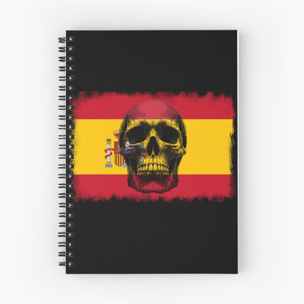 Item preview, SPAIN SKULL FLAG NATION RAREART COUNTRY HALLOWEEN #ogirdor designed and sold by ogirdorgraphics.