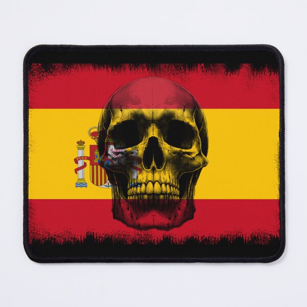 Item preview, SPAIN SKULL FLAG NATION RAREART COUNTRY HALLOWEEN #ogirdor designed and sold by ogirdorgraphics.