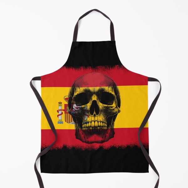 Item preview, SPAIN SKULL FLAG NATION RAREART COUNTRY HALLOWEEN #ogirdor designed and sold by ogirdorgraphics.