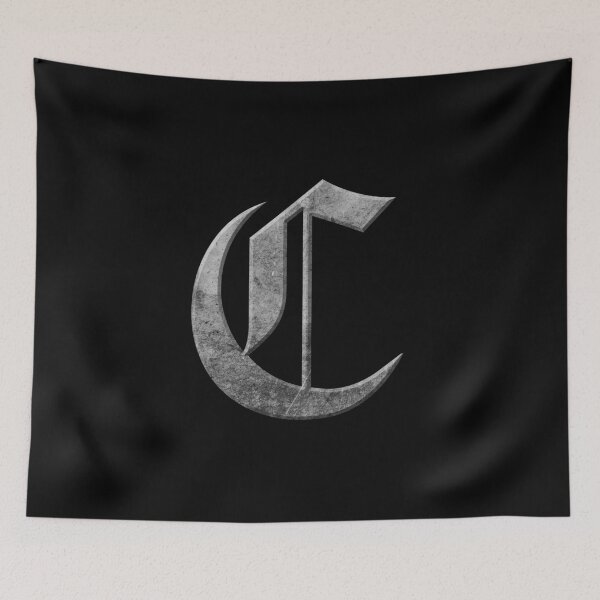Item preview, Capital Letter C - Worn Stone Effect Gothic Blackletter Script / Old English Font designed and sold by STUDIO-72.