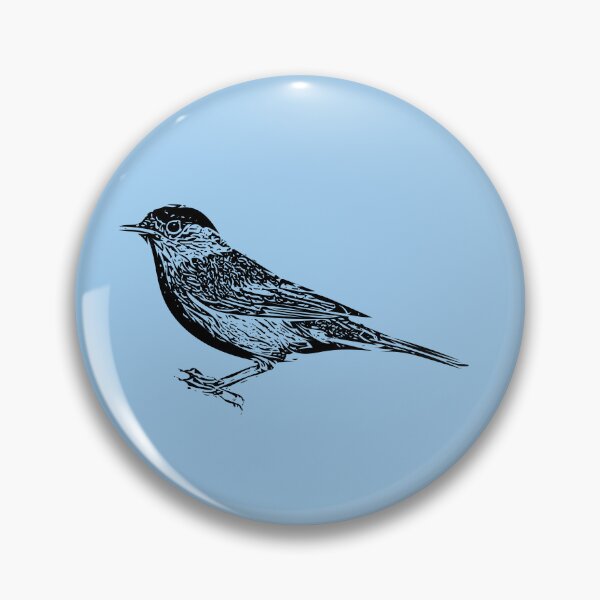 Item preview, Eurasian Blackcap Black Design  designed and sold by designsasstultd.