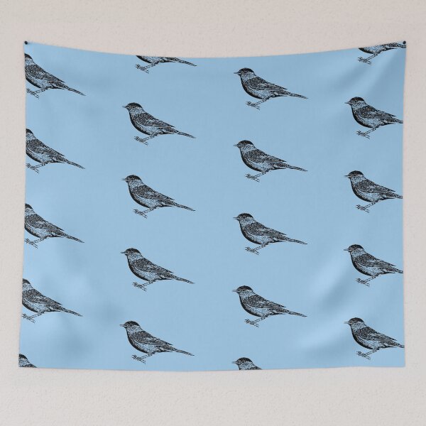 Item preview, Eurasian Blackcap Black Design designed and sold by designsasstultd.