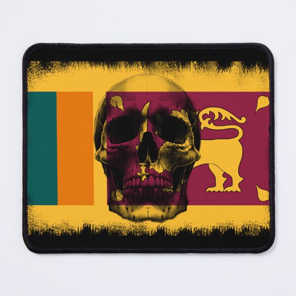 Item preview, SIRILANKA SKULL FLAG NATION RAREART COUNTRY HALLOWEEN #ogirdor designed and sold by ogirdorgraphics.