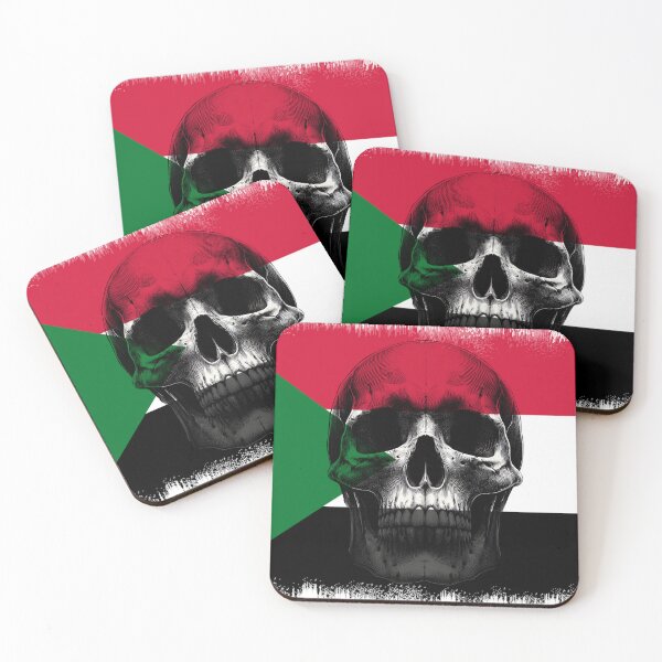 Item preview, SUDAN SKULL FLAG NATION RAREART COUNTRY HALLOWEEN #ogirdor designed and sold by ogirdorgraphics.