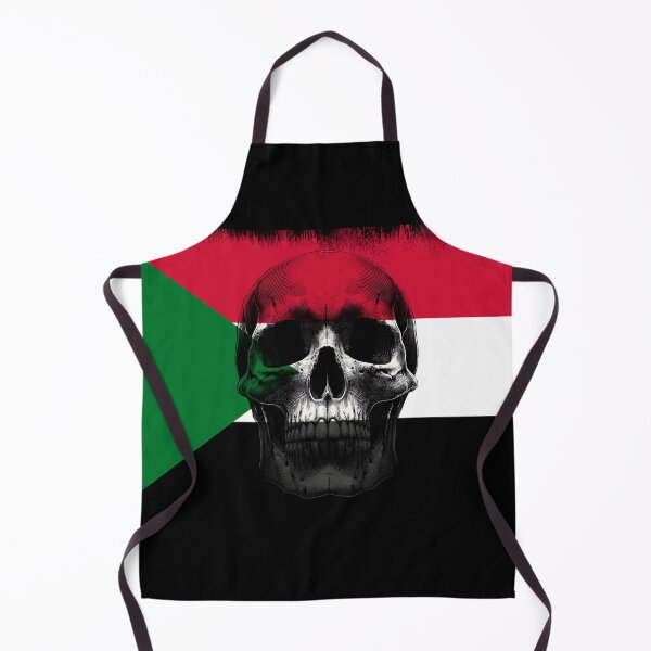 Item preview, SUDAN SKULL FLAG NATION RAREART COUNTRY HALLOWEEN #ogirdor designed and sold by ogirdorgraphics.